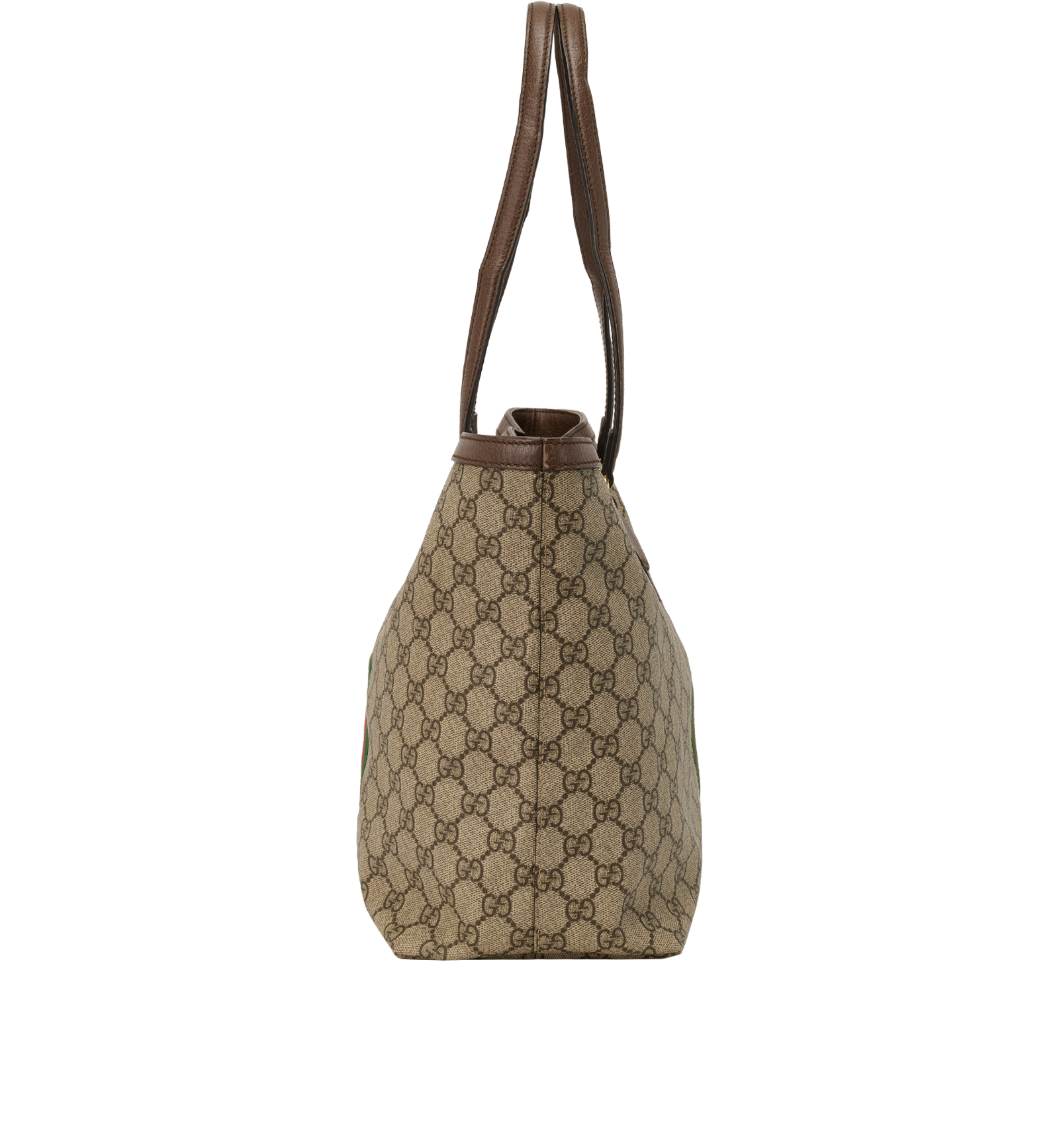 Large Ophidia Tote, &pound;750, Handbags, Beige/Brown, Canvas, Side view